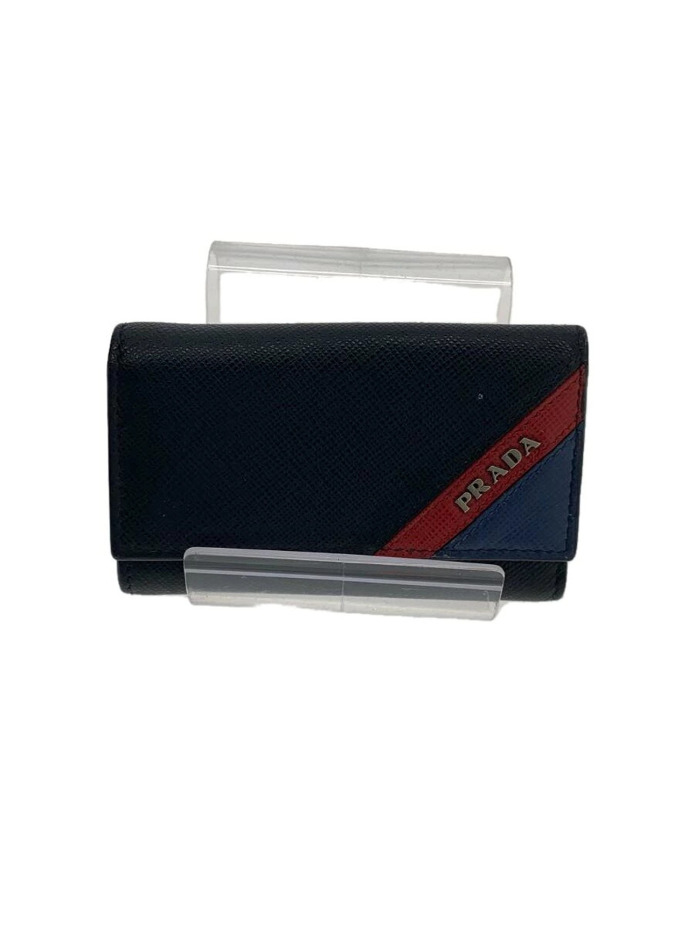 Prada Key Case Wallet Leather Black